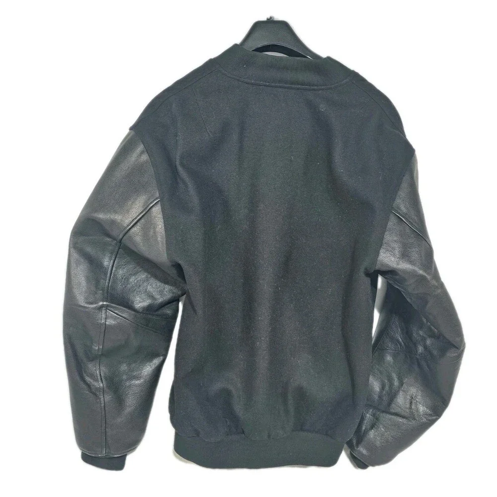 Harley Davidson Jacket Mens Leather/Wool Blend Varsity Jacket Sz S (runs big) - Picture 3 of 7